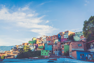 Medellin Slums favelas, Colombia