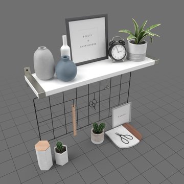 Designer shelf set
