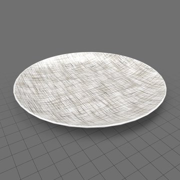 Patterned salad plate