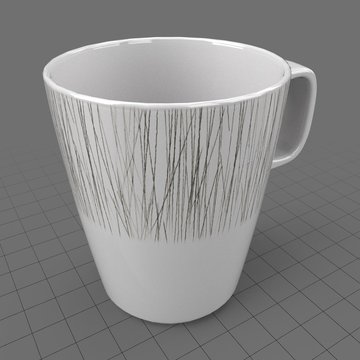 Patterned dinnerware cup
