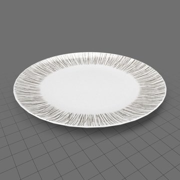 Patterned dinnerware plate
