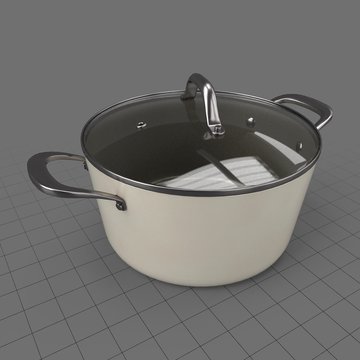 Soup pot with lid