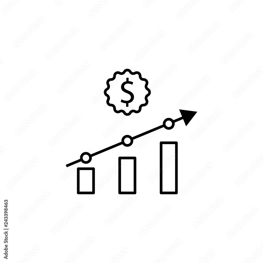 Poster business, data analysis, graph icon. element of data analysis icon for mobile concept and web apps. 