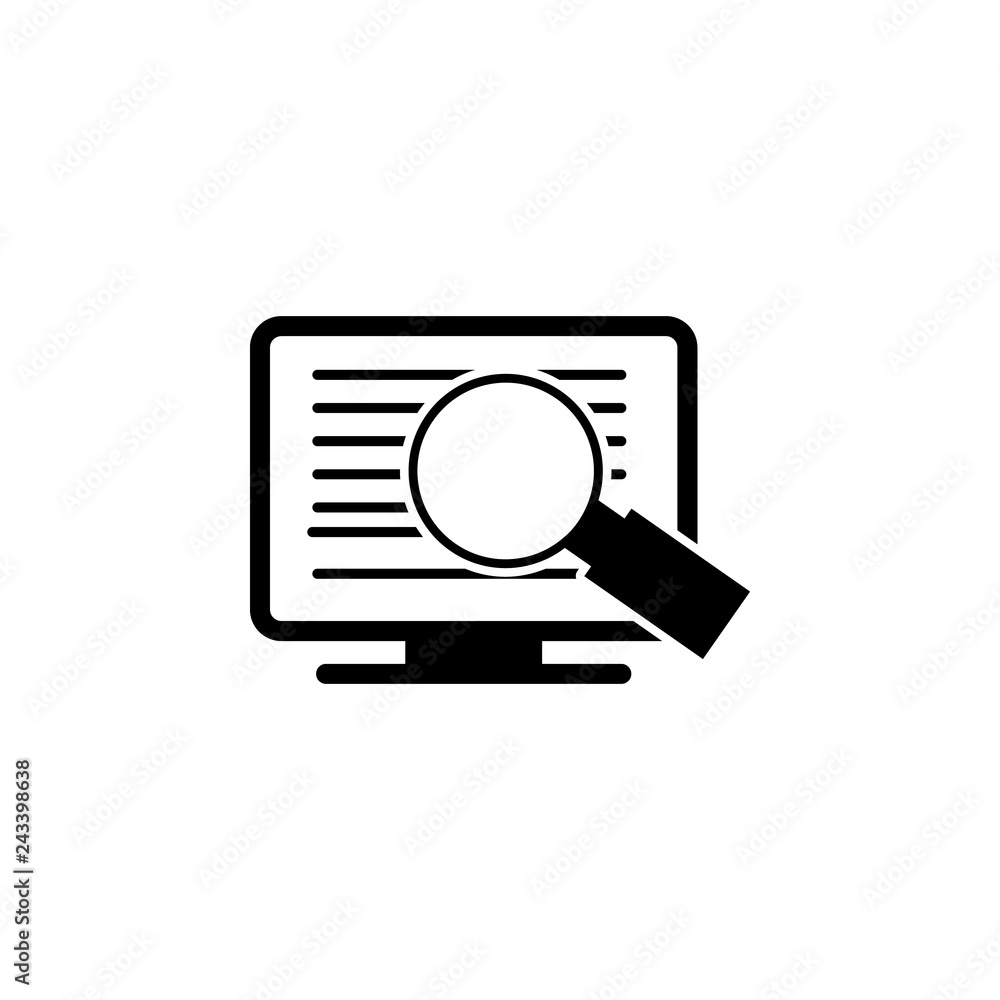 Poster code monitor icon. element of harmful things icon for mobile concept and web apps. detailed code mon