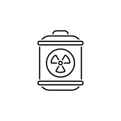 barrel, radioactive, sewage icon. Element of earth pollution icon for mobile concept and web apps. Detailed barrel, radioactive, sewage icon can be used for web and mobile
