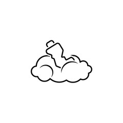 plastic, bottle, beverage icon. Element of earth pollution icon for mobile concept and web apps. Detailed plastic, bottle, beverage icon can be used for web and mobile