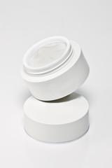 Realistic Cosmetic bottle. Container for cream, foams and other cosmetics.