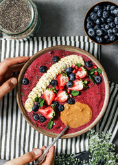 Acai bowl filled with good antioxidants