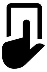 Hand Tap Smartphone Vector Icon