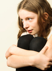 Young woman fears bullies