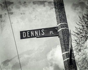 Dennis Name Street Sign
