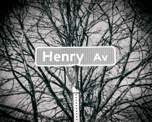 Henry Name Street Sign