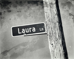 Laura Name Street Sign