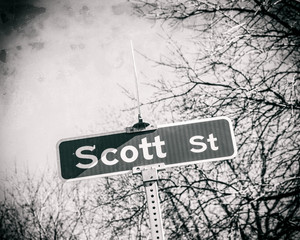 Scott Name Street Sign
