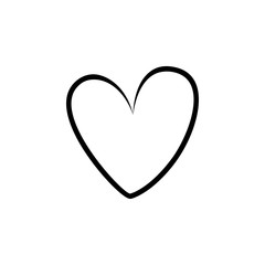 heart hand drawn icon. Element of Valentine's Day icon for mobile concept and web apps. Detailed heart hand drawn icon can be used for web and mobile