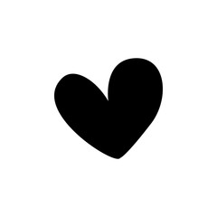 heart flat icon. Element of Valentine's Day icon for mobile concept and web apps. Detailed heart flat icon can be used for web and mobile