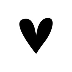 heart flat icon. Element of Valentine's Day icon for mobile concept and web apps. Detailed heart flat icon can be used for web and mobile