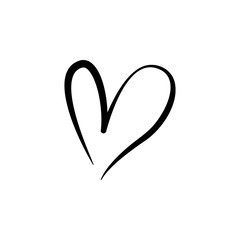 heart hand drawn icon. Element of Valentine's Day icon for mobile concept and web apps. Detailed heart hand drawn icon can be used for web and mobile