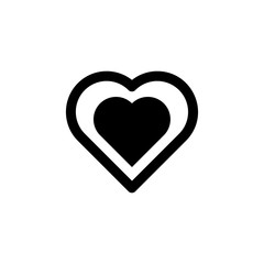 heart flat icon. Element of Valentine's Day icon for mobile concept and web apps. Detailed heart flat icon can be used for web and mobile