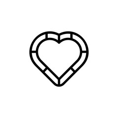 heart outline icon. Element of Valentine's Day icon for mobile concept and web apps. Detailed heart outline icon can be used for web and mobile