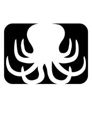 form button logo oktopus krake kopffüßer kalmar tentakel tintenfisch unterwasser monster comic cartoon clipart lustig design meer wasser tauchen fisch © Style-o-Mat-Design