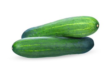 Cucumber isolated on white background.