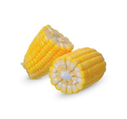 Corn isolated on white background. with clipping paths.