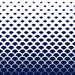 Abstract modern vintage retro blue wave art line pattern background
