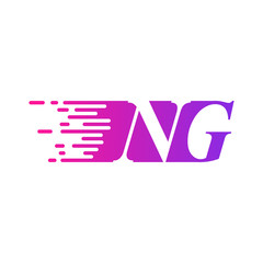 initial letter logo moves fast