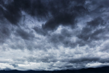 Black clouds. Rain Clouds on the sky