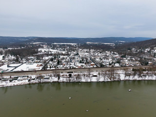 Ariel image of Dauphin PA, by the Susquehanna river