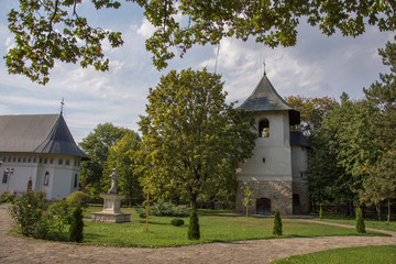Fototapeta na wymiar Bogdana Monastery,Romania,Suceava, Radauti,2017,inner yard
