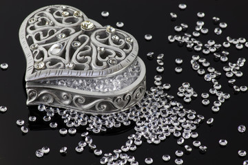 Obraz premium heart and diamonds