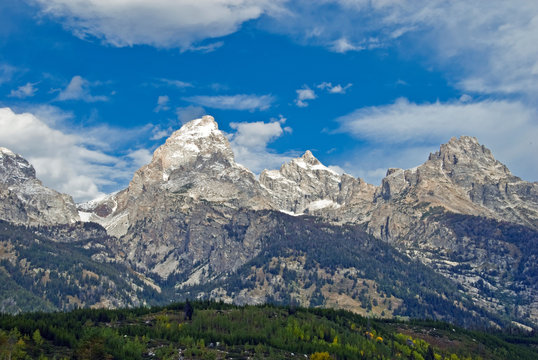 Grand Teton National Park, Wyoming - Grand Teton, Mount Owen, Mt. Teewinot