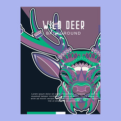 Deer head illustration - Vector
