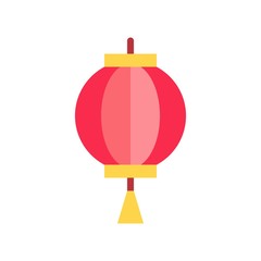 Obraz premium Chinese lantern vector, Chinese New Year related flat style icon