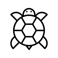 Fototapeta premium Turtle vector, Chinese New Year related line style icon editable stroke