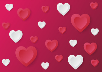 valentines day background and love heart