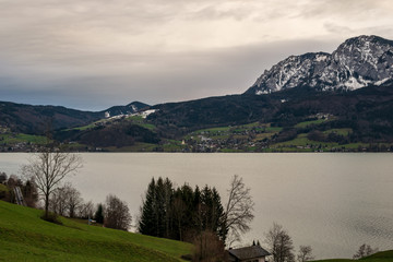 Ansichten vom Attersee im Salzkammergut in Oberösterreich
