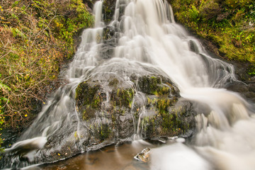 Waterfall in Highlands of Scotland