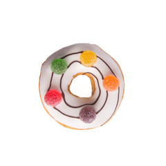 donut or donut with concept on a background.