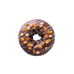 donut or donut with concept on a background.