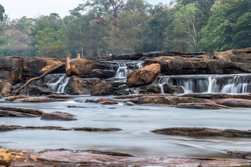 Athirappilly Falls, is situated in the border of Ayyampuzha Panchayat in Aluva Taluk of Ernakulam District and Athirappilly Panchayat in Chalakudy Taluk of Thrissur District in Kerala, India
