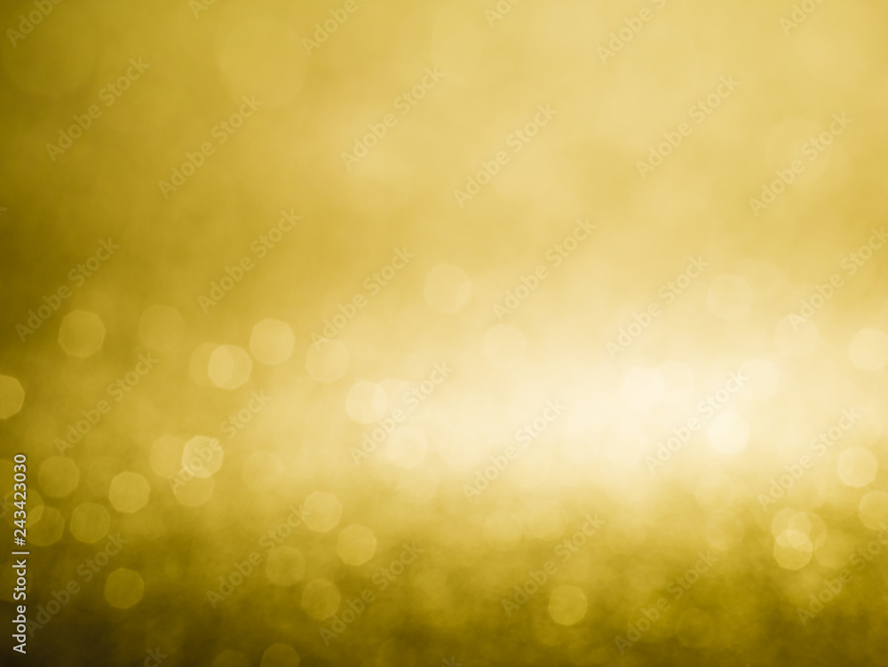 Poster abstract gold glister bokeh background christmas lights ,abstract blurred bokeh holiday festive back
