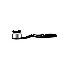 toothbrush icon vector
