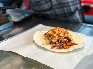 hicken Doner Kebab,Traditional Food, Street and fast food. Delicious eating 