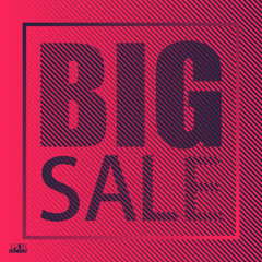 Sale banner template design. Cool halftone gradients. Eps10 Vector illustration.