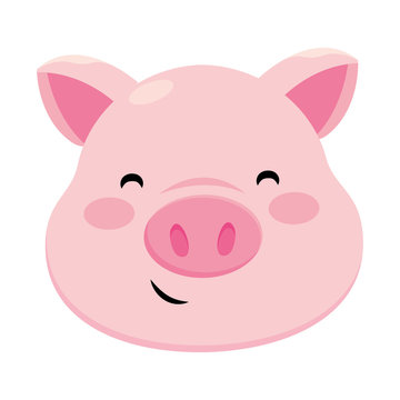 pig smiling icon