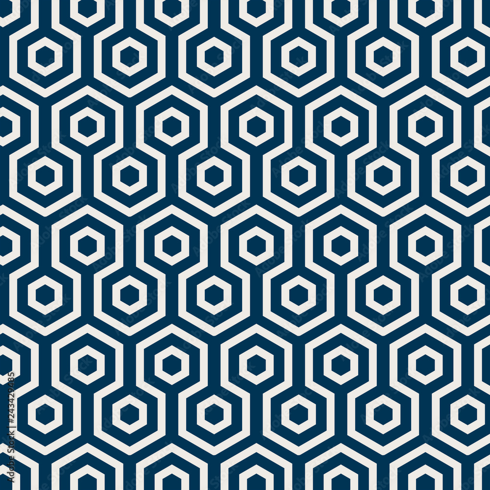 Poster seamless japanese pattern with tortoiseshell motif vector