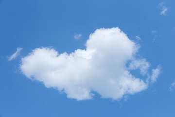 Blue sky and white clouds.